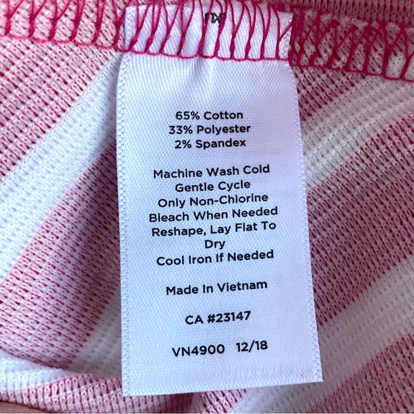 Talbots Chevron Stripe Sheath Sleeveless Dress - Picture 9 of 9